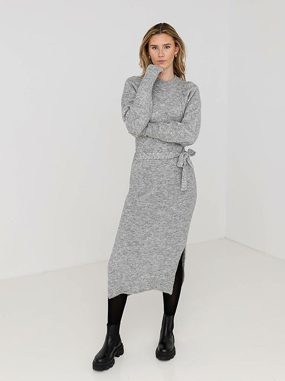 Ichi Jordan Dress Grey melange