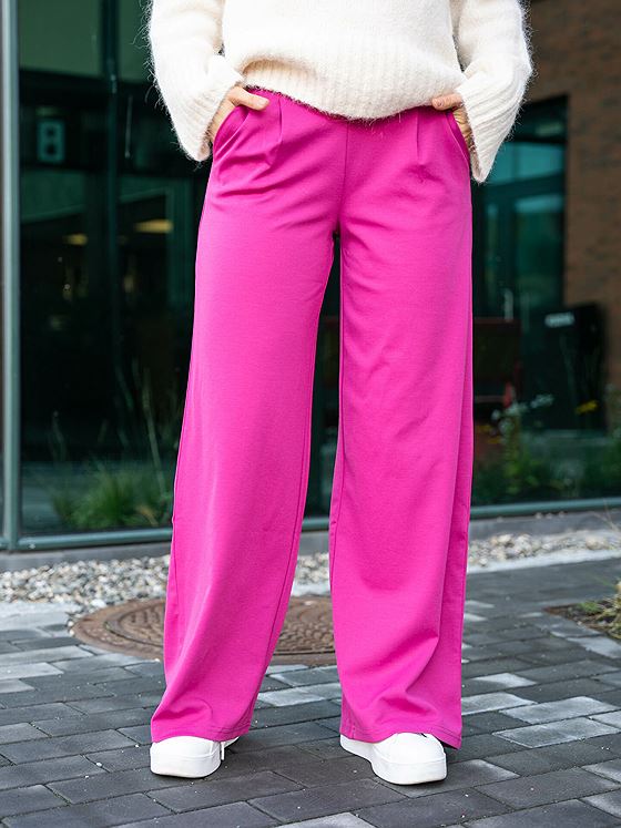 Ichi Kate Wide Pant Long Festival Fuchsia