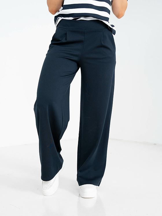 Ichi Kate Wide Pant Long Total Eclipse