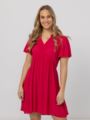 Ichi Marrakech Solid Dress 11 Raspberry Wine