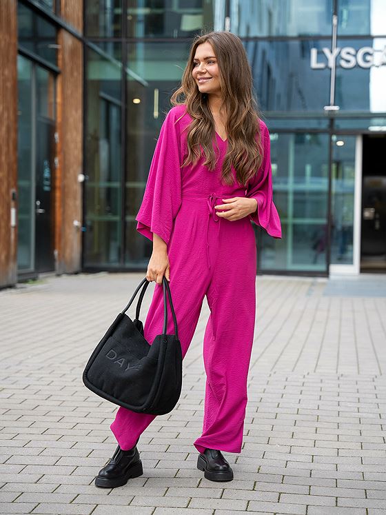 Ichi Leane Jumpsuit Festival Fuchsia