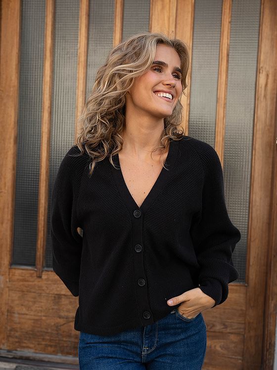 Ichi Boston Cardigan 2 Black