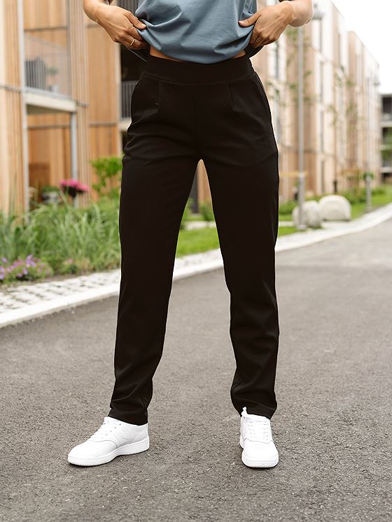 Ichi Kate Straight Pant Black