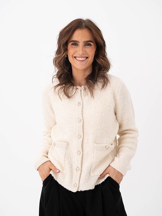 Ichi Valmai Cardigan Birch