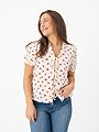 Ichi Rosey Shirt Geranium Flower All Over Print
