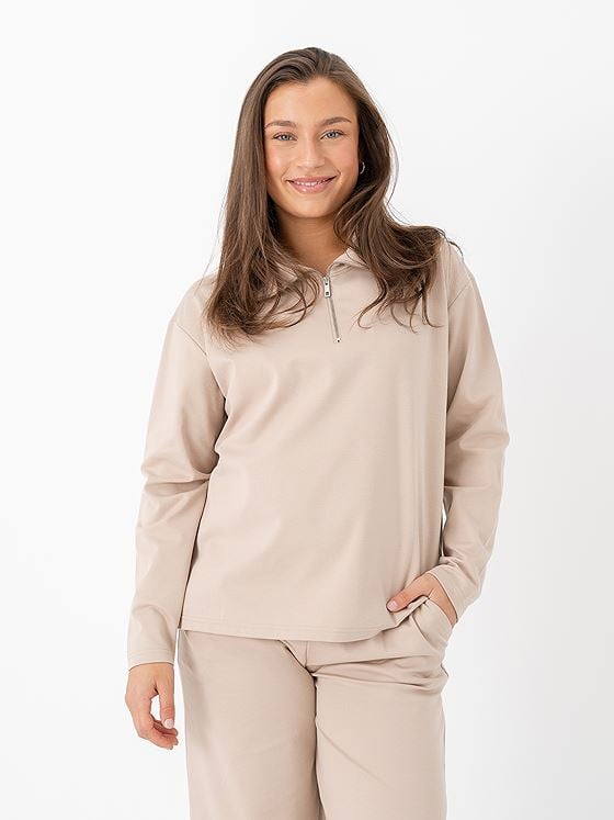 Ichi Kate Half Zip Doeskin