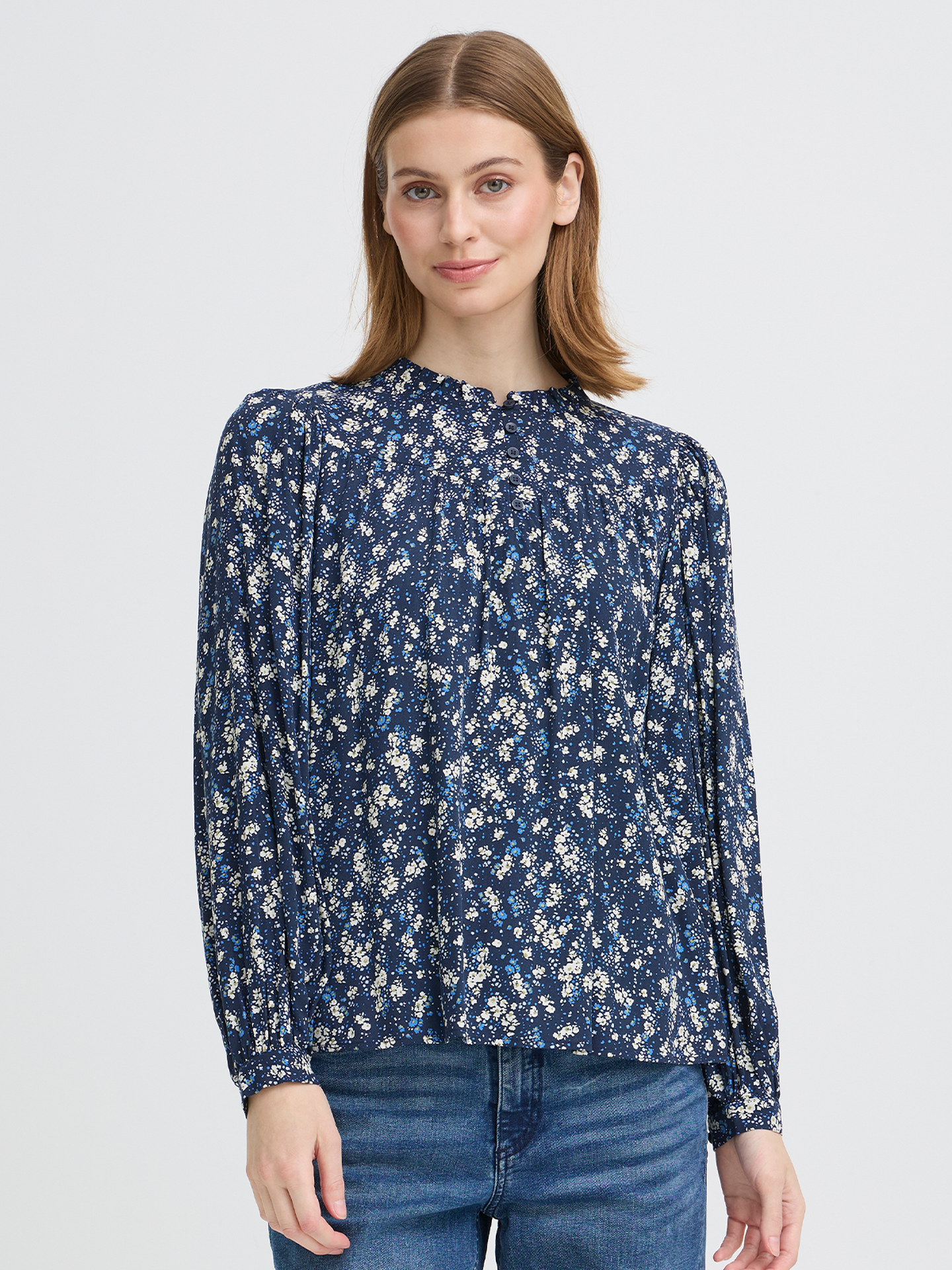 Ichi Vera Long Sleeve 19 Total Eclipse Flower