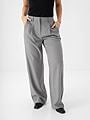Ichi Fava Wide Pants Grey
