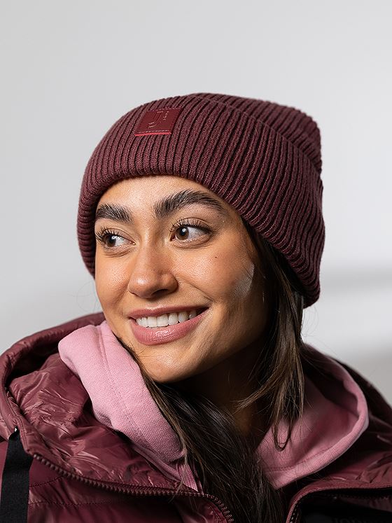 Johaug Softie Rib Beanie Brownish Red