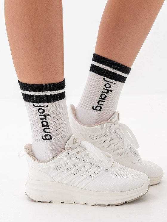 Johaug Retro Sports Socks 2-Pack White