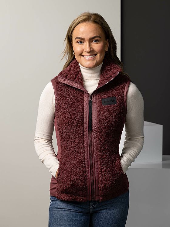 Johaug Sway Vest Brownish red