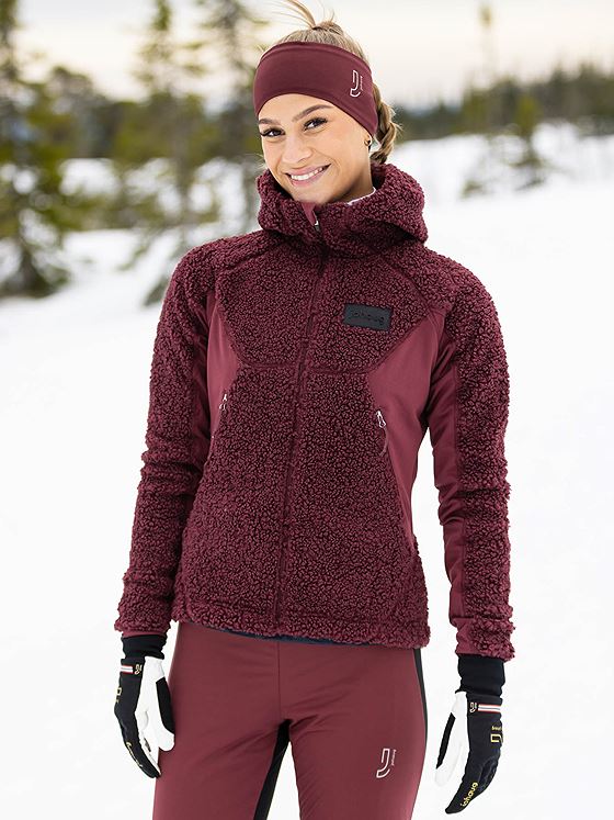 Johaug Sway Pile Jacket Brownish red