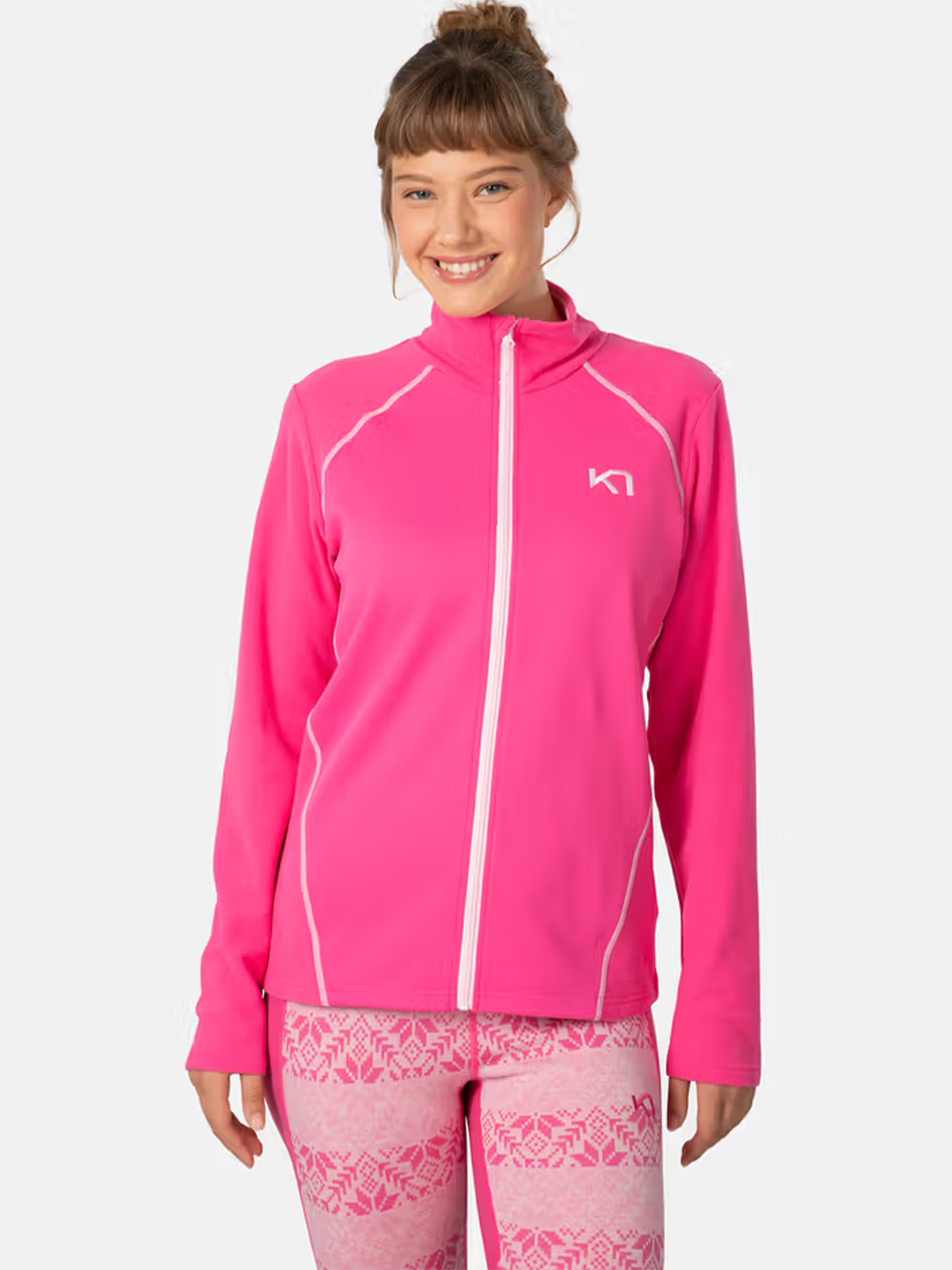 Kari Traa Kari Full Zip Fleece Sweet Pink