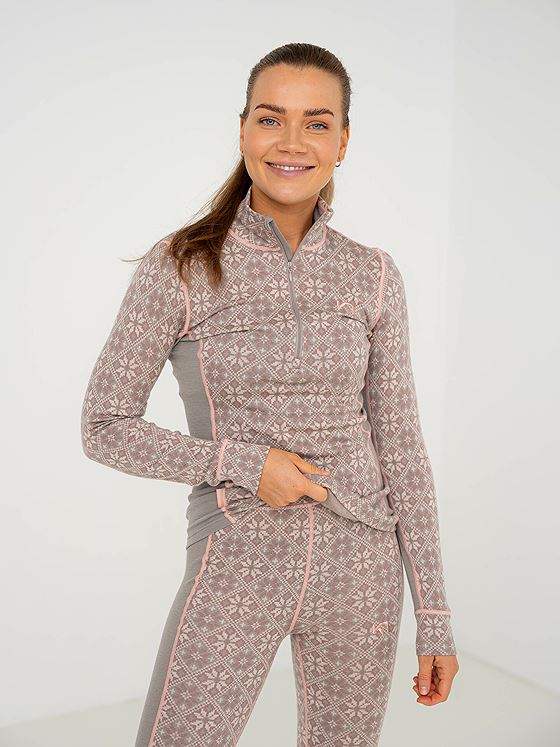 Kari Traa Rose Half Zip Taupe