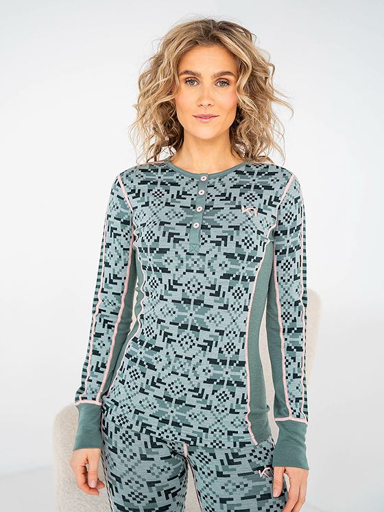 Kari Traa Else Long Sleeve Murk Green