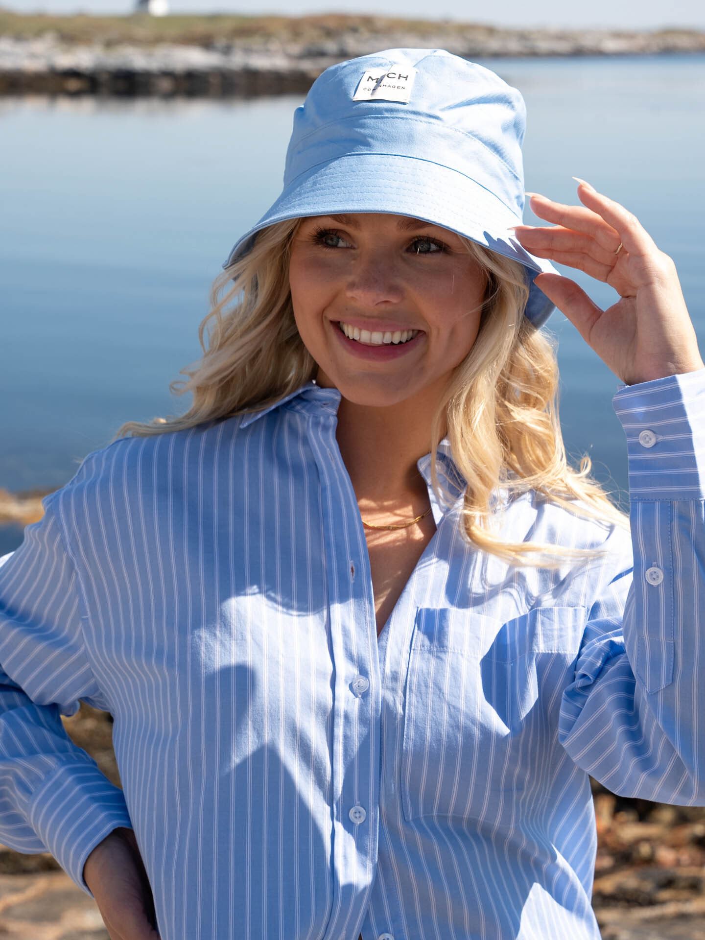 MSCH Copenhagen Balou Bucket Hat Light Blue