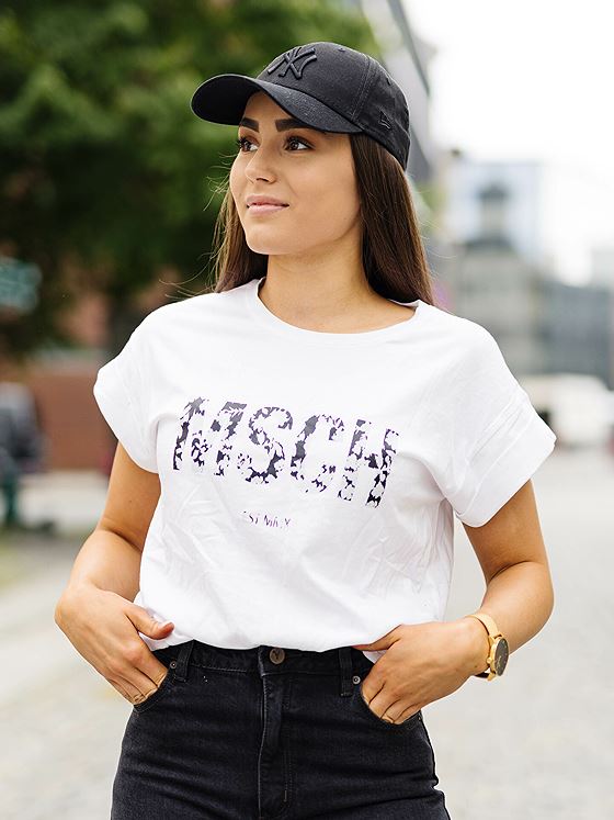 Moss Copenhagen Alva MSCH Standard Tee B WHT/A ICE FLOWER