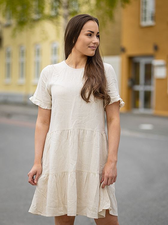 MSCH Copenhagen Mariet Short Sleeve Dress Wood Ash