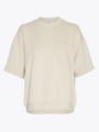 Moss Copenhagen Isora Ima Q Short Sleeve Sweatshirt Oyster Gray