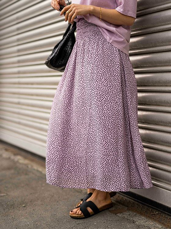 MSCH Copenhagen Nathea Rikkelie Skirt Lavender F Dot