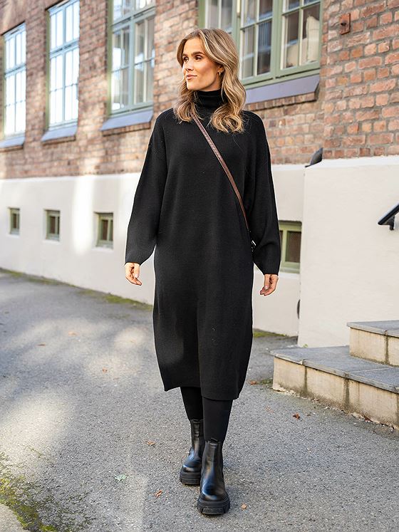 MSCH Copenhagen Magnea Rachelle Rib Dress Black