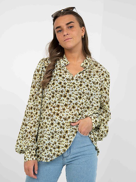 MSCH Copenhagen Adalia Rikkelie Top AOP F Green Flower