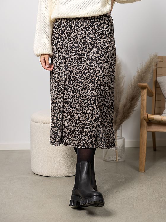 Moss Copenhagen Firina Illenora Skirt AOP Cement Leo