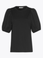 Moss Copenhagen Dariene Logan Short Sleeve Top Black