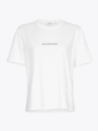 Moss Copenhagen Terina Logo Tee White / Black