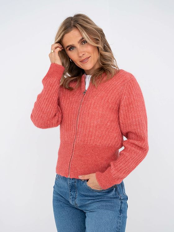 MSCH Copenhagen Sigune Nenaya Cardigan Mineral Red Melange