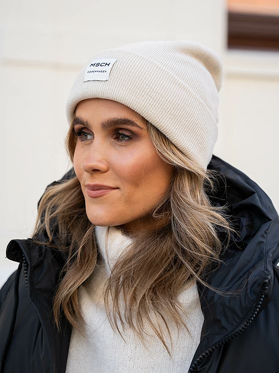 MSCH Copenhagen MSCH Mojo Logo Beanie Oatmeal