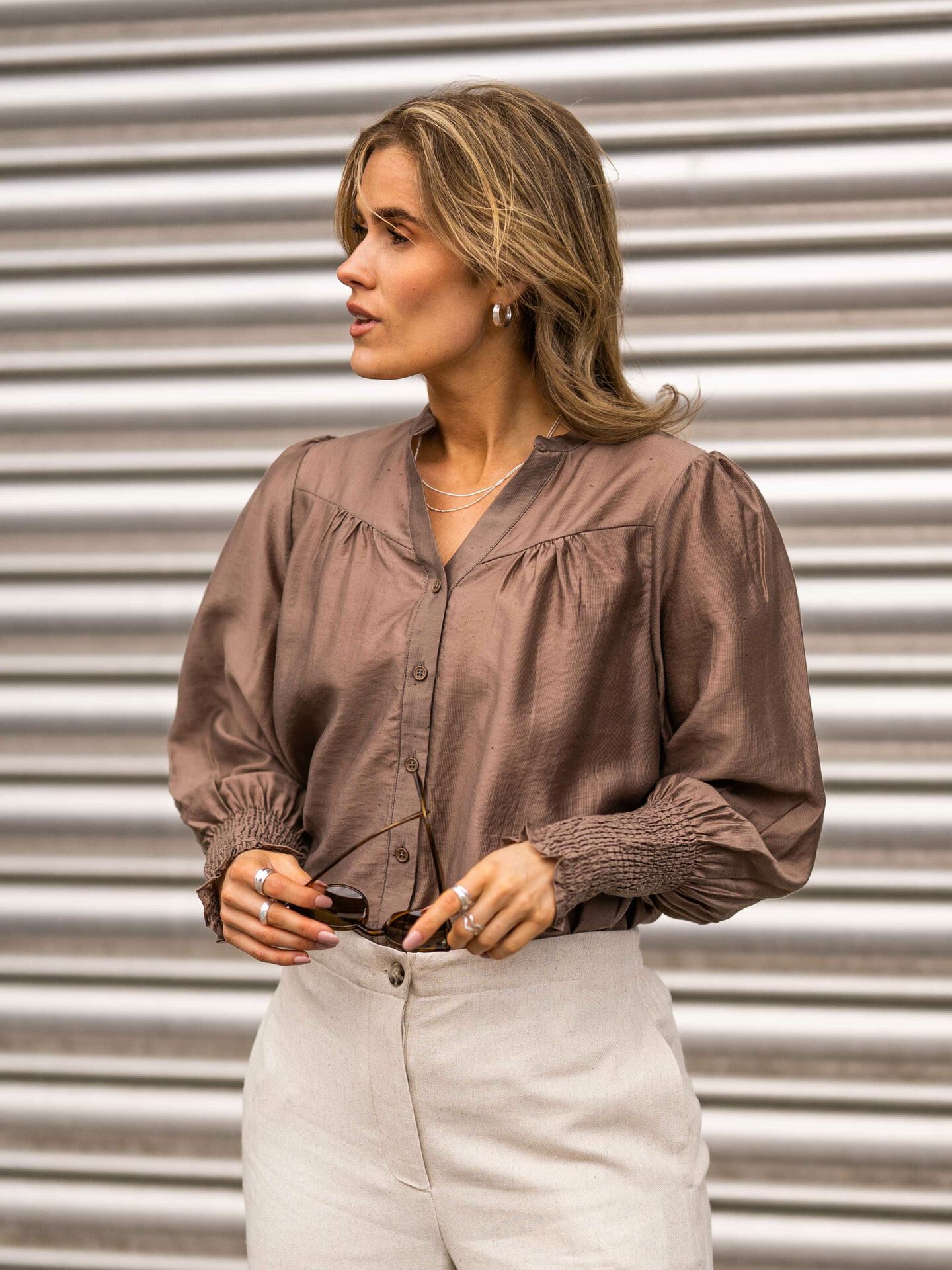 MSCH Copenhagen Kaliko Romina Shirt Fossil