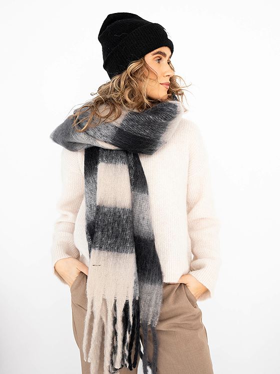 MSCH Copenhagen Allona Scarf CHK Black / F of Rye