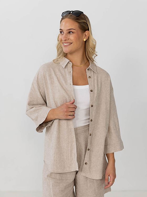 MSCH Copenhagen Jovene Ginia 3/4 Shirt Sand