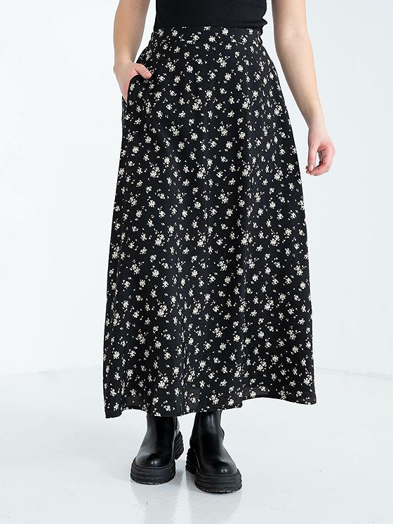 MSCH Copenhagen Natashia Ladonna Skirt Black Flower