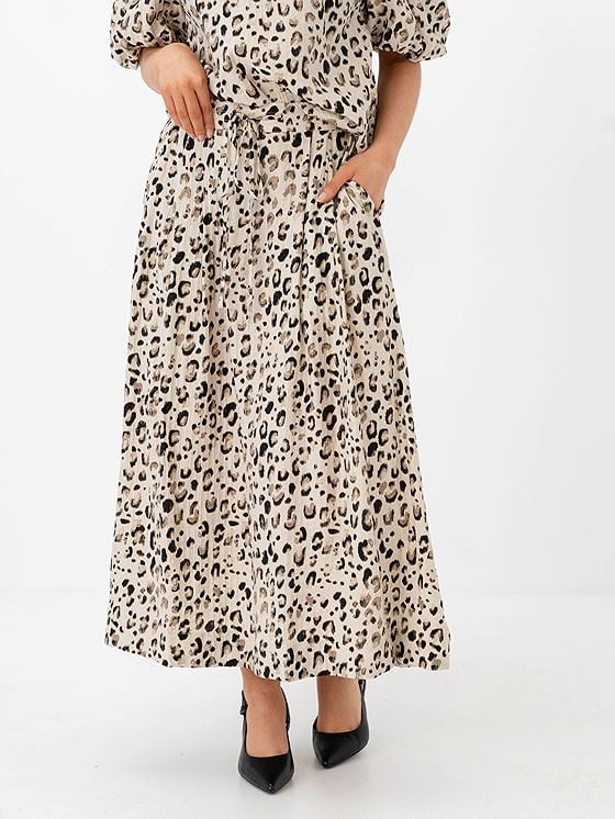 MSCH Copenhagen Alyona Viora Skirt Oatmeal Leo