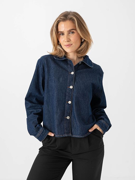 MSCH Copenhagen Adna Alena Shirt Dark Blue Wash