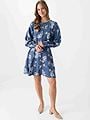 MSCH Copenhagen Andena Amabella Shirt Dress V Indigo Flower