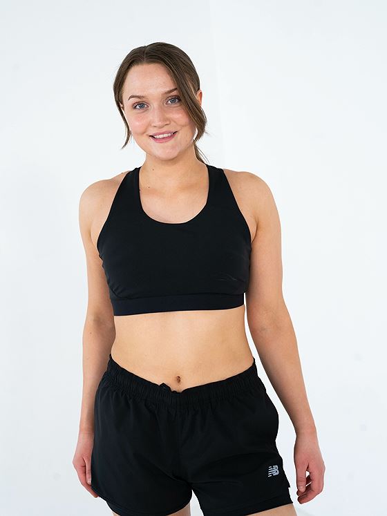 New Balance Medium support Bra Black