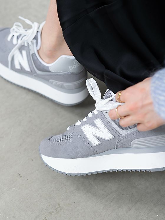 New Balance WL574 Stacked Shadow Grey