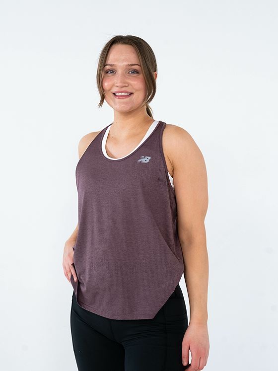 New Balance Athletics Tank Licorice heather