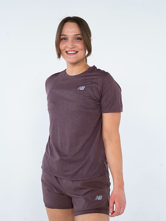 New Balance Athletics T-shirt Licorice Heather