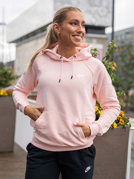 Nike Essential Hoodie Fleece Atmosphere/Hvit