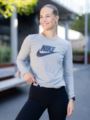 Nike Essential Long Sleeve Tee Dark Grey Heather