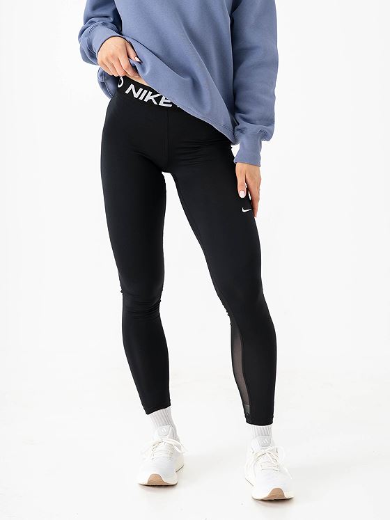 Nike Pro Mid Rise tights Black / White