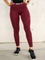Nike Pro Mid Rise tights Dark Beetroot/Hvit