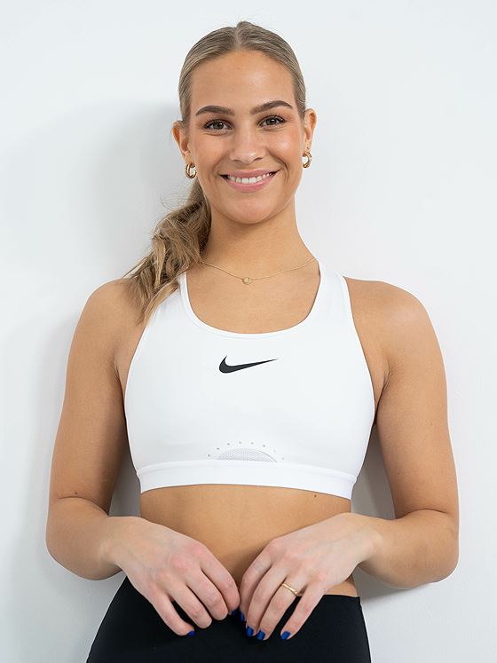 Nike Swoosh HS Bra Non-Pad Hvit/Hvit/Hvit/Svart