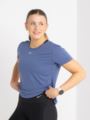 Nike One Short Sleeve Standard Top Diffused Blue/White