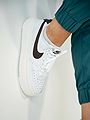 Nike Court Vision Alta Leather White/Barboque brown-snail