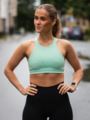 Nike Dri-Fit Alate Curve Bra Oil Green/Iron Grey
